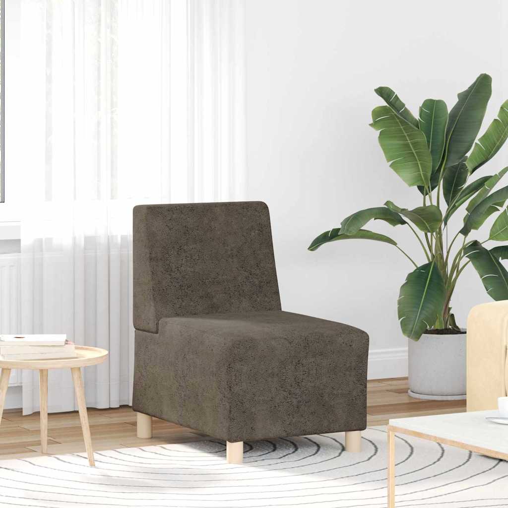 Modularna sofa bez naslona 3 pcs Tamno siva 55 x 74 x 82 cm