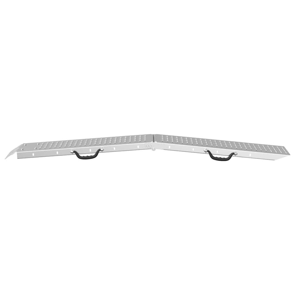 Sklopiva rampu 200kg po rampi Srebrno 186 x 23 x 4,5 cm