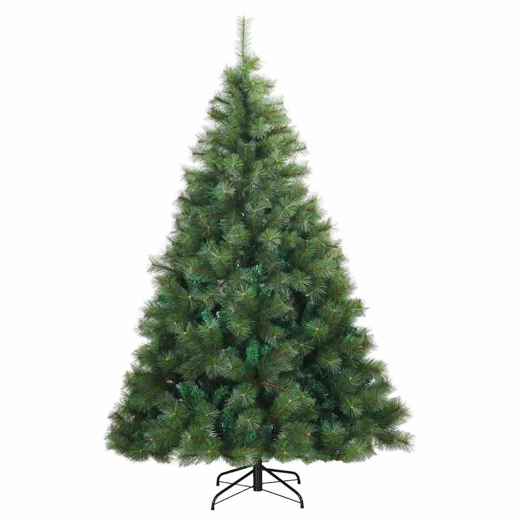 Umjetno božićno drvce s nogom Zelena 180 cm PVC, čelik