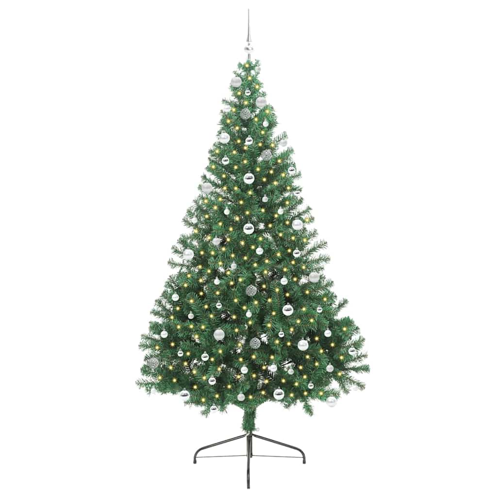 Umjetno predsvijetljeno božićno drvce Zelena 240 cm PVC