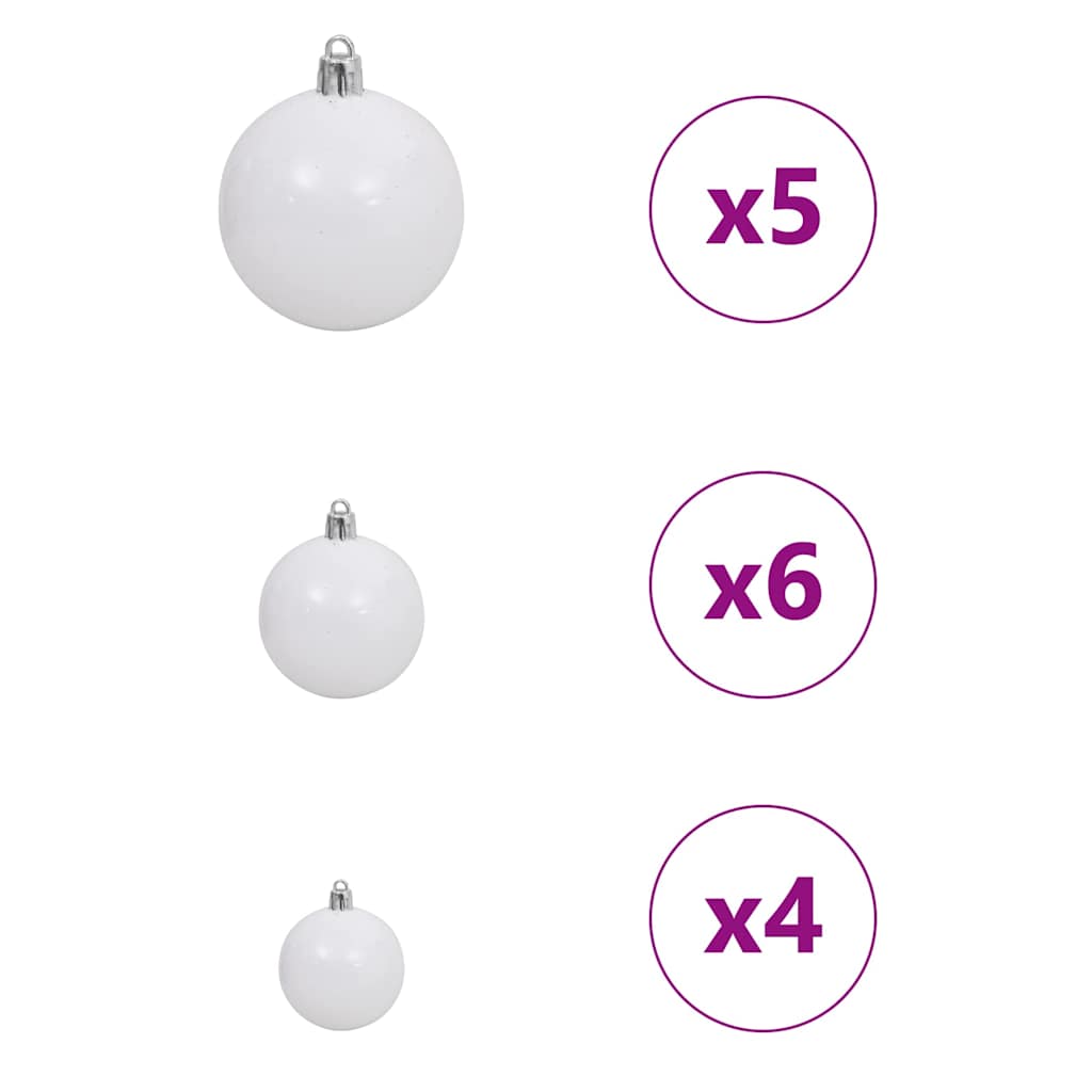 Umjetno predsvijetljeno božićno drvce Ružičasta 150 cm PVC