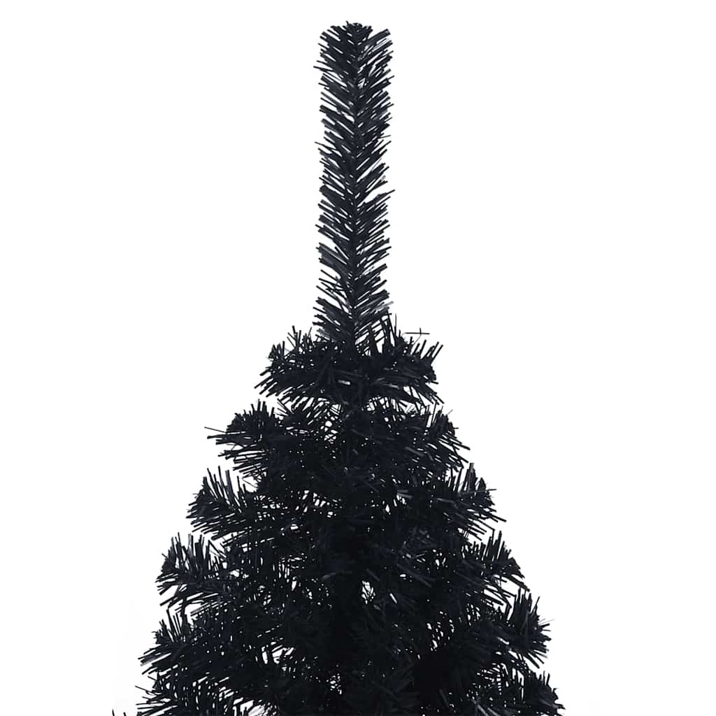 Umjetno predsvijetljeno božićno drvce Crna 120 cm PVC