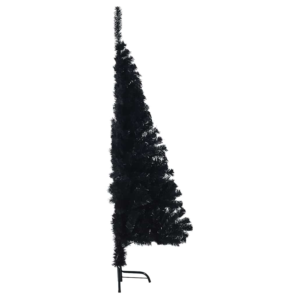 Umjetno predsvijetljeno božićno drvce Crna 120 cm PVC