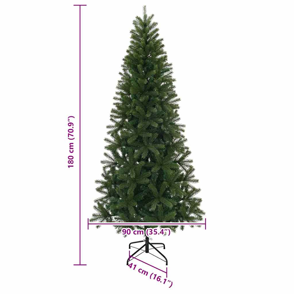 Umjetno božićno drvce s stalakom Zelena 180 cm PE i PVC