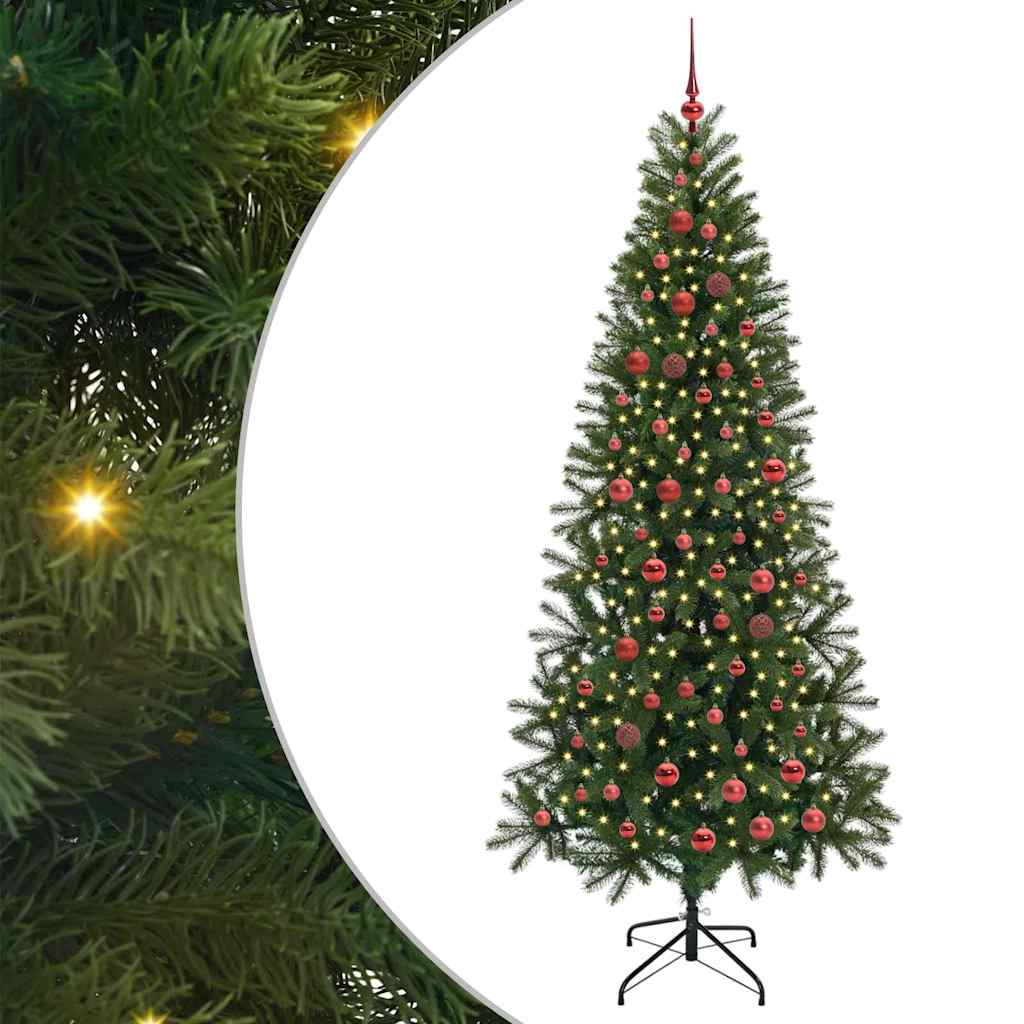 Umjetno božićno drvce s stalakom Zelena 210 cm PE i PVC