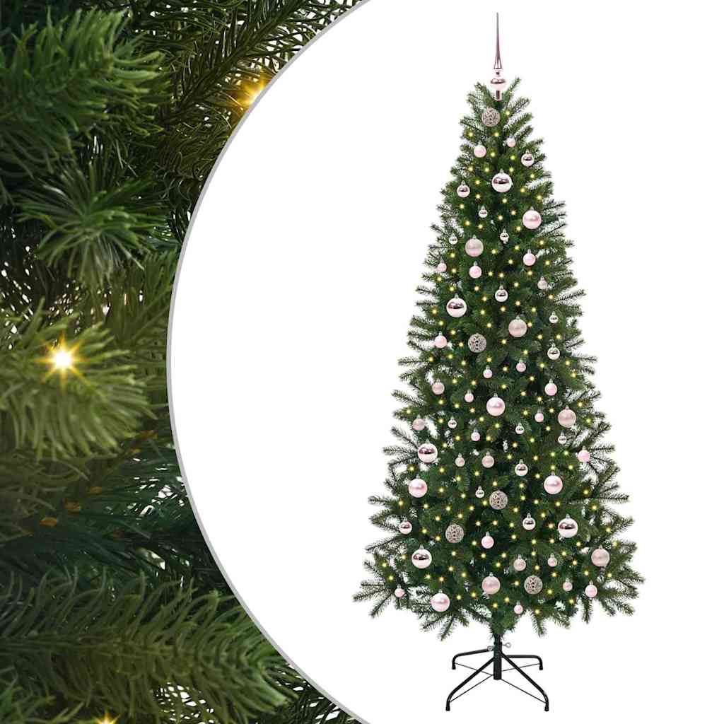 Umjetno božićno drvce s stalakom Zelena 210 cm PE i PVC