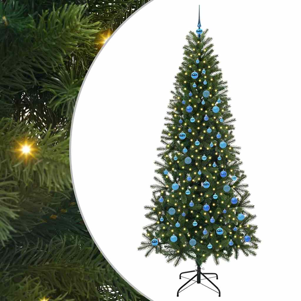 Umjetno božićno drvce s stalakom Zelena 240 cm PE i PVC