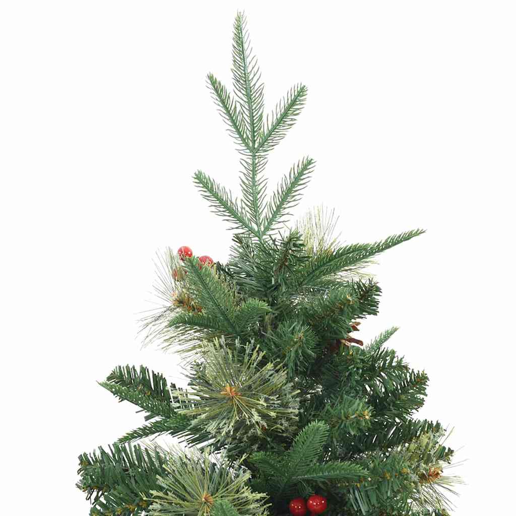 Umjetno božićno drvce s nogom s stalakom Zelena 120 cm PE i PVC