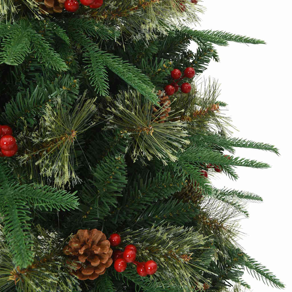 Umjetno božićno drvce s nogom s stalakom Zelena 120 cm PE i PVC