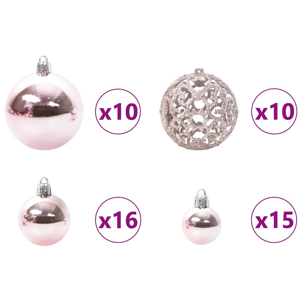 Umjetno božićno drvce s nogom s stalakom Bijelo 180 cm PE i PVC
