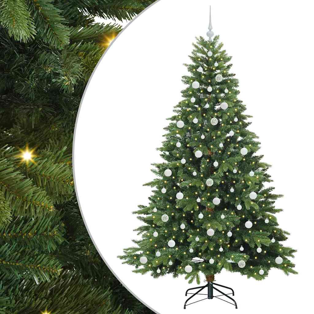 Umjetno božićno drvce s stalakom Zelena 210 cm PE i PVC