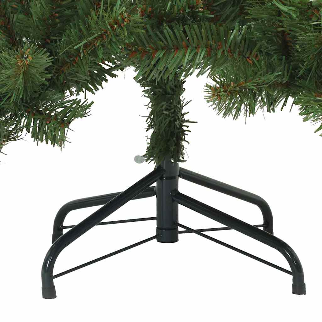 Umjetno božićno drvce s nogom Zelena 150 cm PVC i čelik