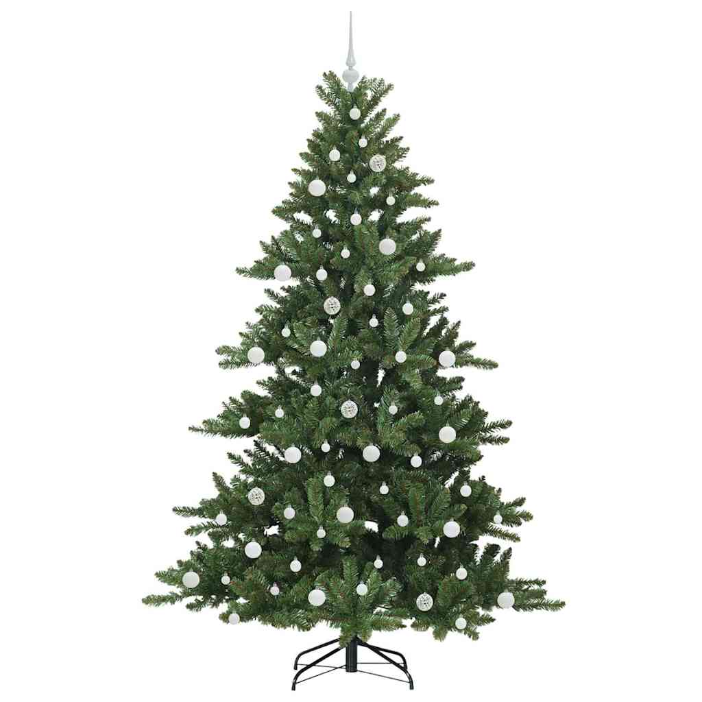 Umjetno božićno drvce s nogom Zelena 210 cm PVC i čelik