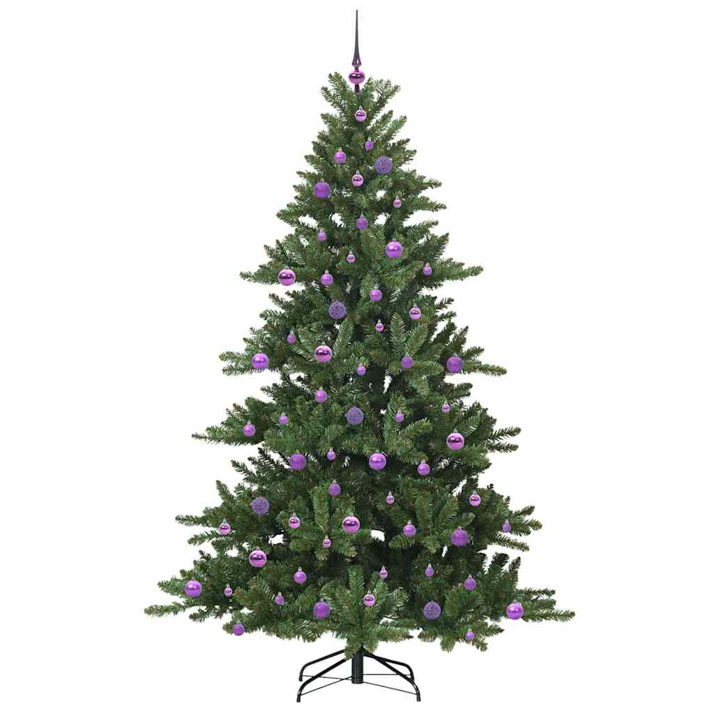 Umjetno božićno drvce s nogom Zelena 210 cm PVC i čelik