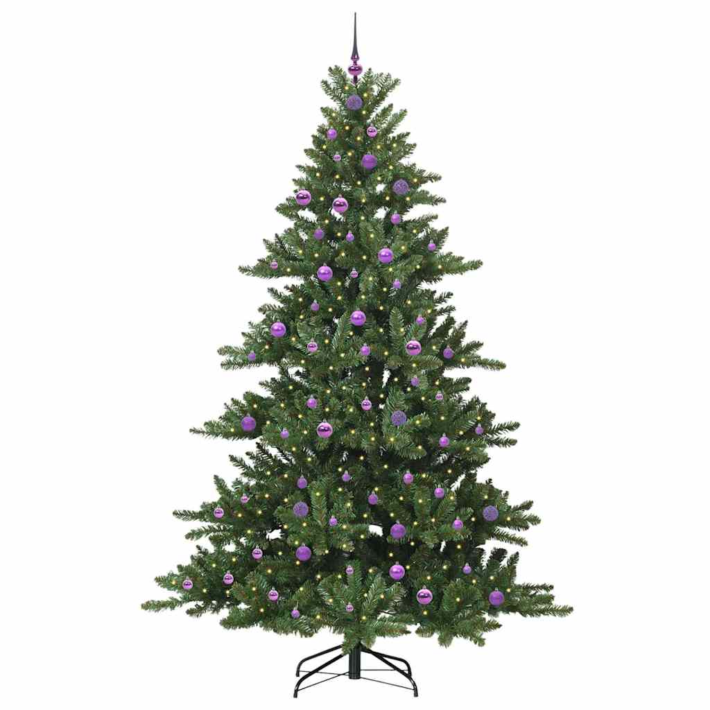 Umjetno božićno drvce s nogom Zelena 240 cm PVC i čelik