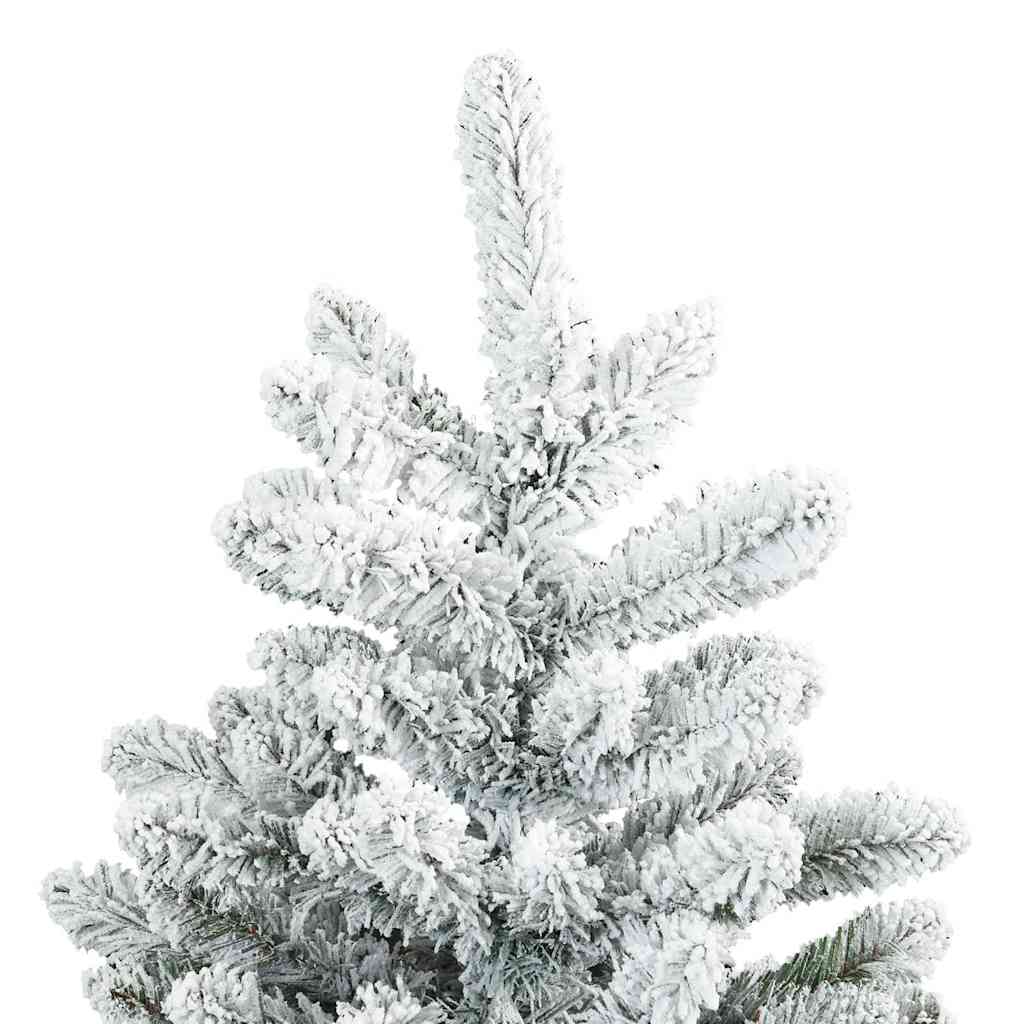 Umjetno božićno drvce s nogom Bijelo 150 cm PVC i čelik