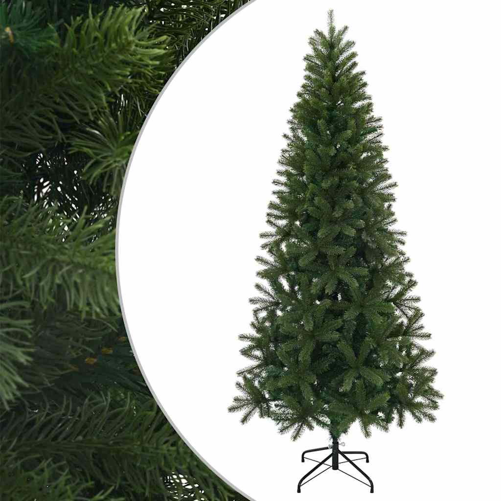 Umjetno božićno drvce s stalakom Zelena 210 cm PVC, PE i čelik