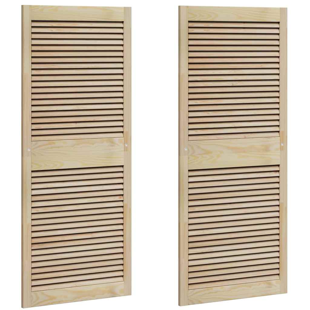 Ormarna vrata s vratima 2 pcs Prirodna 140,5 x 2,1 x 59,5 cm