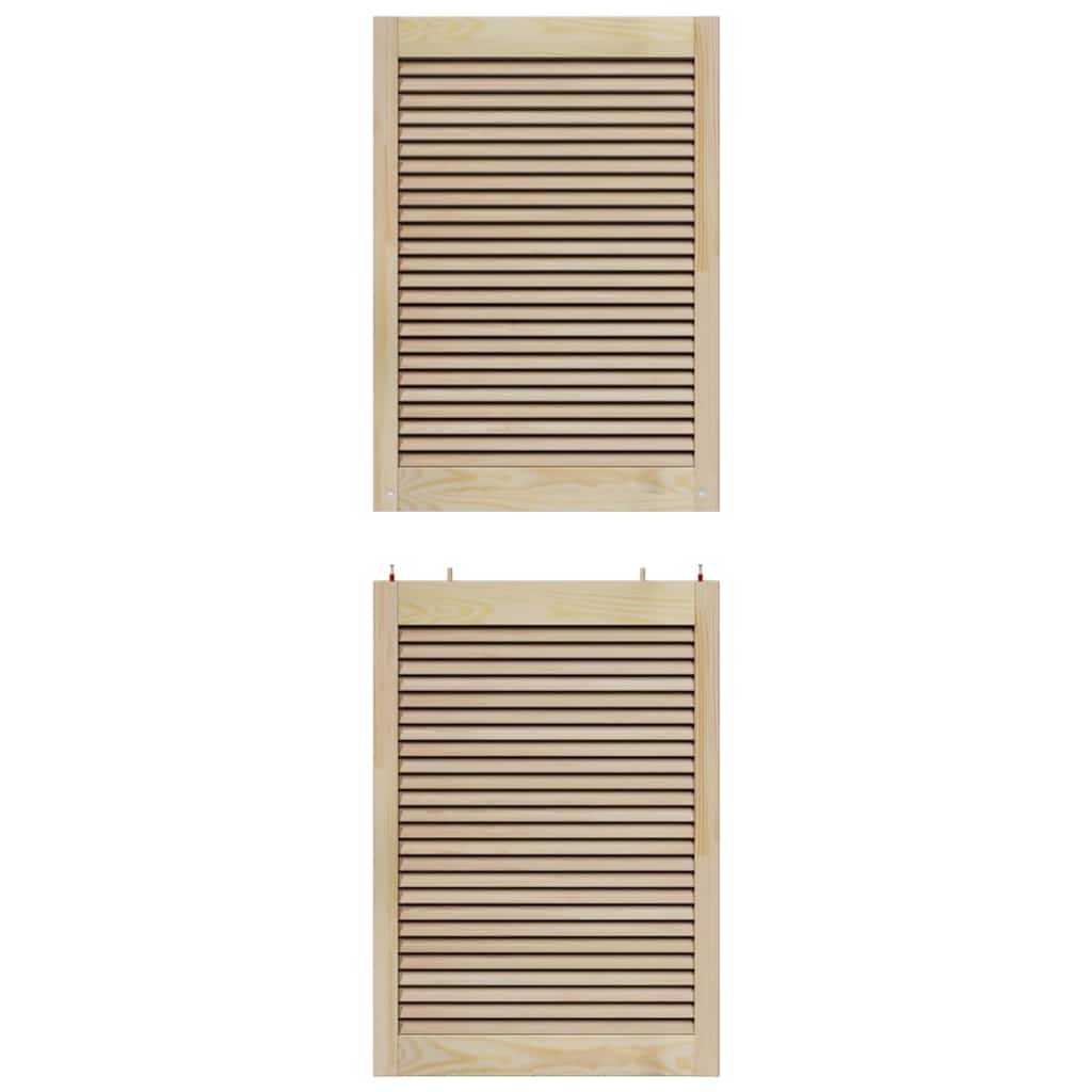 Ormarna vrata s vratima 2 pcs Prirodna 170 x 2,1 x 59,5 cm