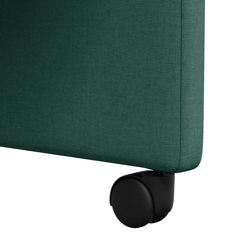 Blagovačke stolice s kotačima 2 pcs Tamnozelena 57 x 66 x 94 cm