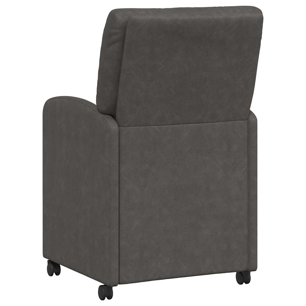 Blagovačke stolice s kotačima 2 pcs Crna 57 x 67 x 95 cm