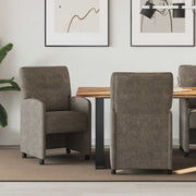 Blagovačke stolice s kotačima 2 pcs Tamno siva 57 x 67 x 95 cm