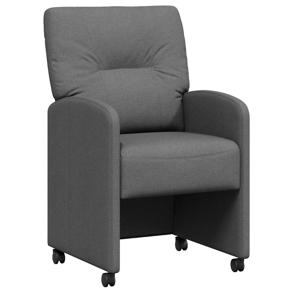 Blagovačke stolice s kotačima 2 pcs Tamno siva 57 x 67 x 95 cm