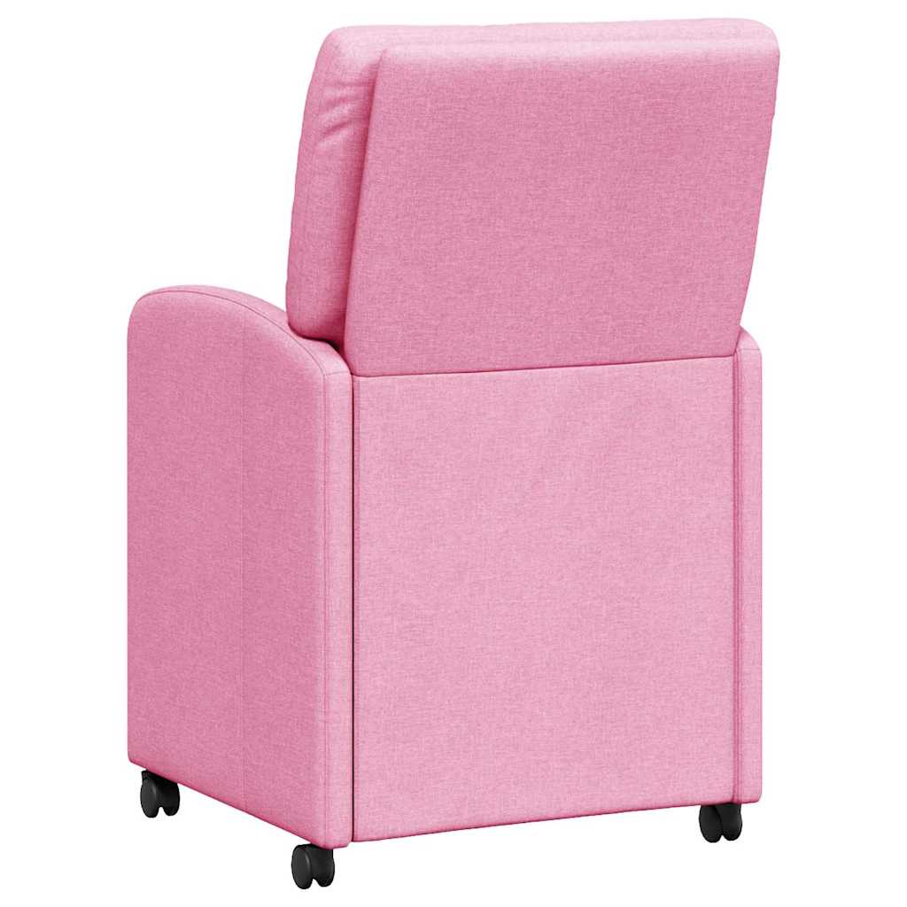Blagovačke stolice s kotačima 2 pcs Ružičasta 57 x 67 x 95 cm