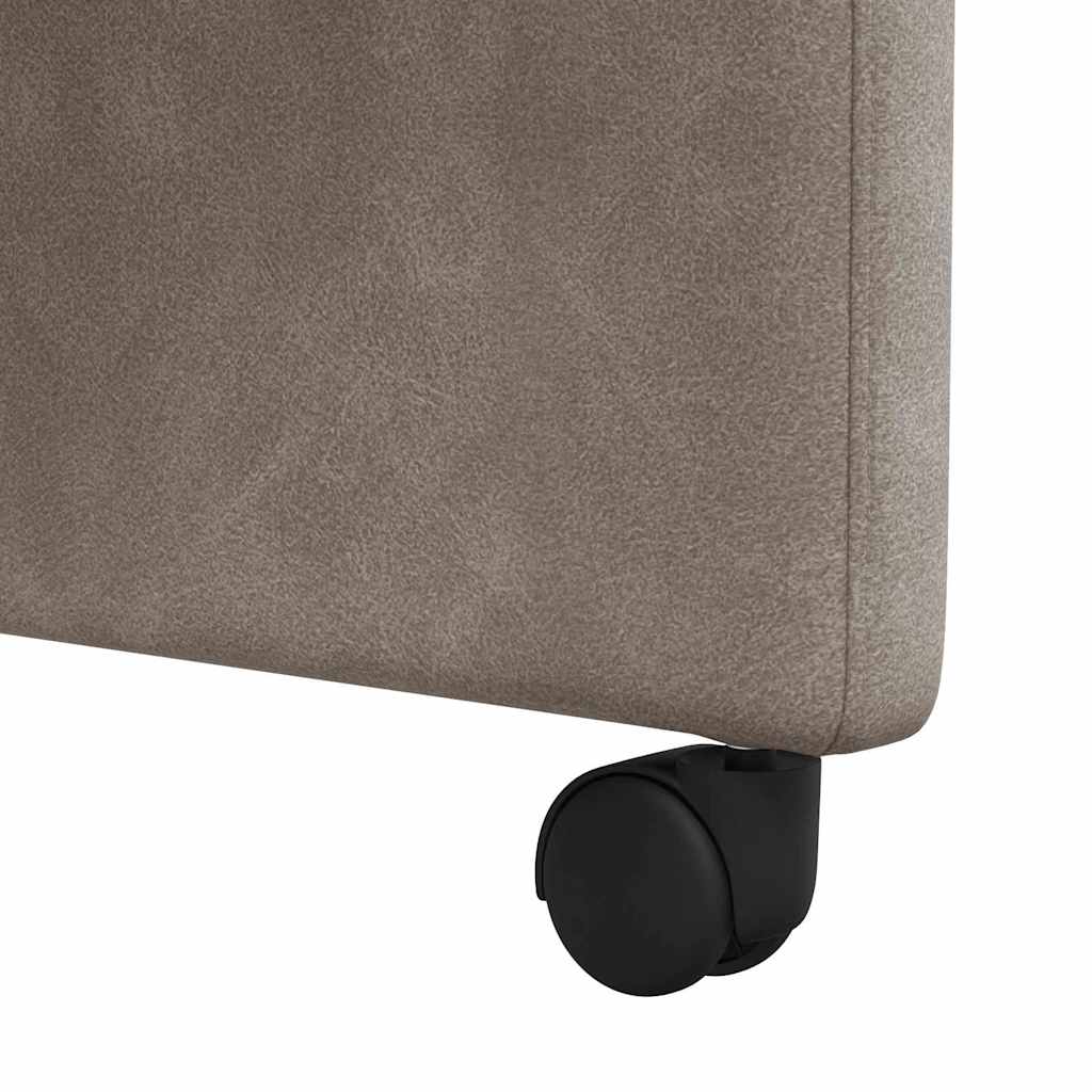 Blagovačke stolice s kotačima 2 pcs Siva 58 x 67 x 97 cm