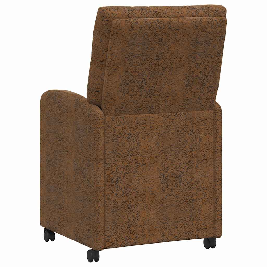 Blagovačke stolice s kotačima 2 pcs Smeđa 58 x 67 x 97 cm