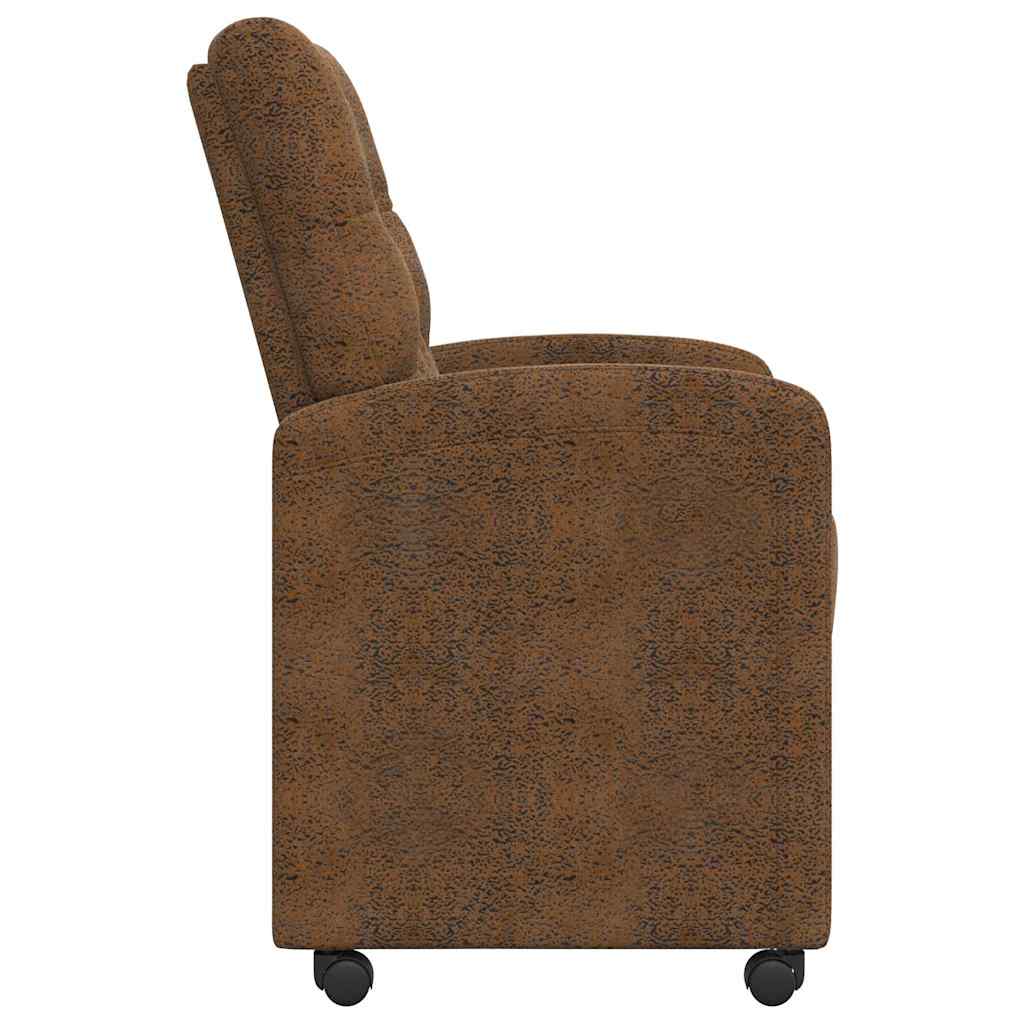 Blagovačke stolice s kotačima 2 pcs Smeđa 58 x 67 x 97 cm