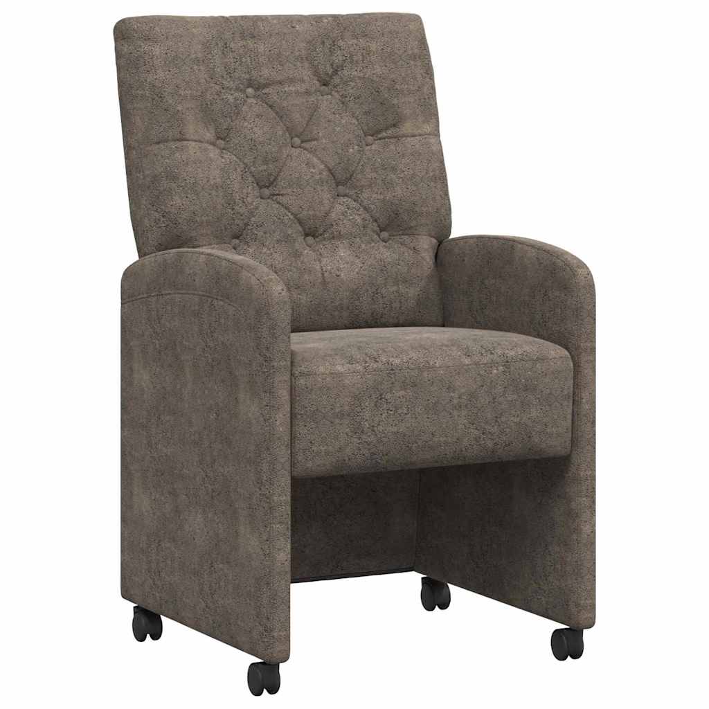 Blagovačke stolice s kotačima 2 pcs Tamno siva 58 x 67 x 97 cm