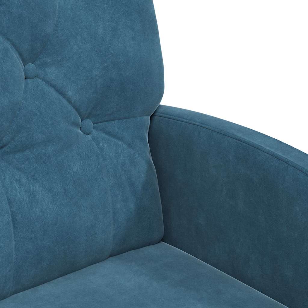 Blagovačke stolice s kotačima 2 pcs Plava 58 x 67 x 97 cm