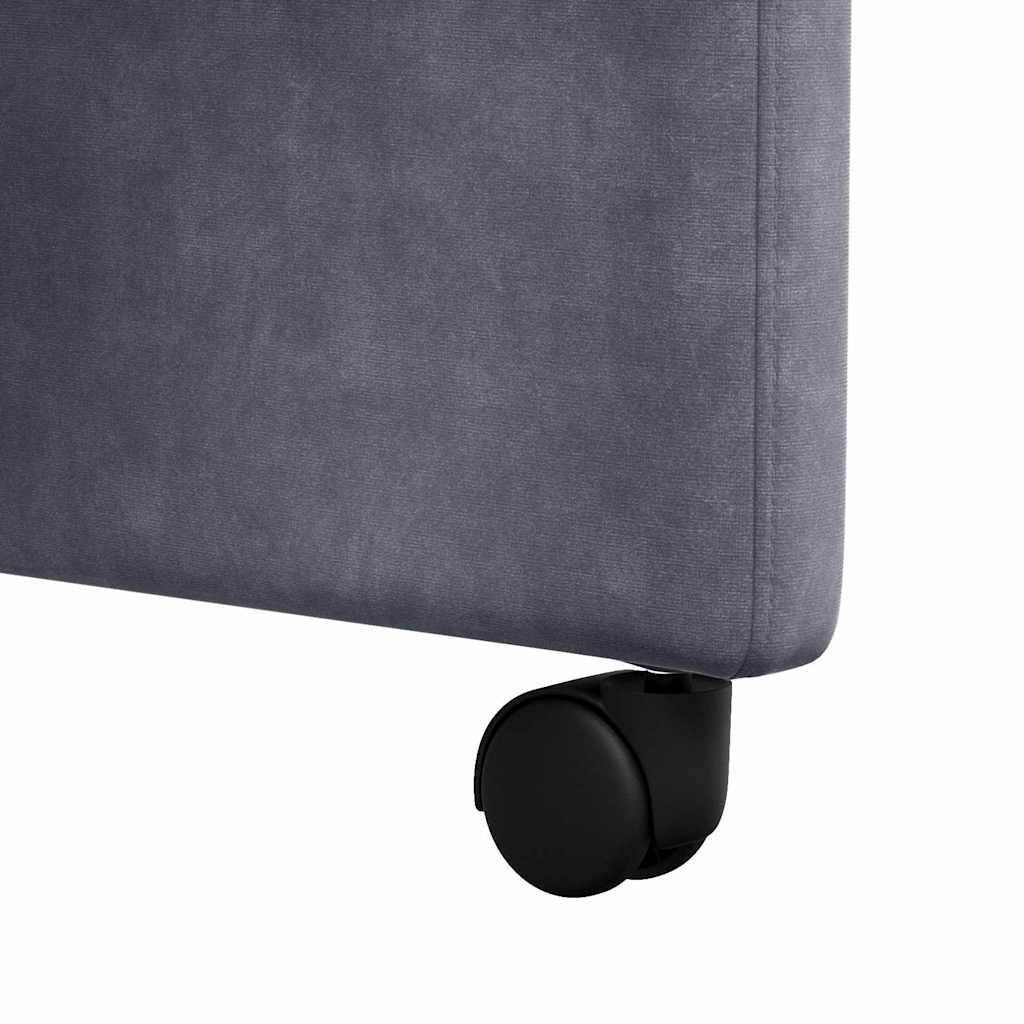 Blagovačke stolice s kotačima 2 pcs Tamno siva 58 x 67 x 97 cm