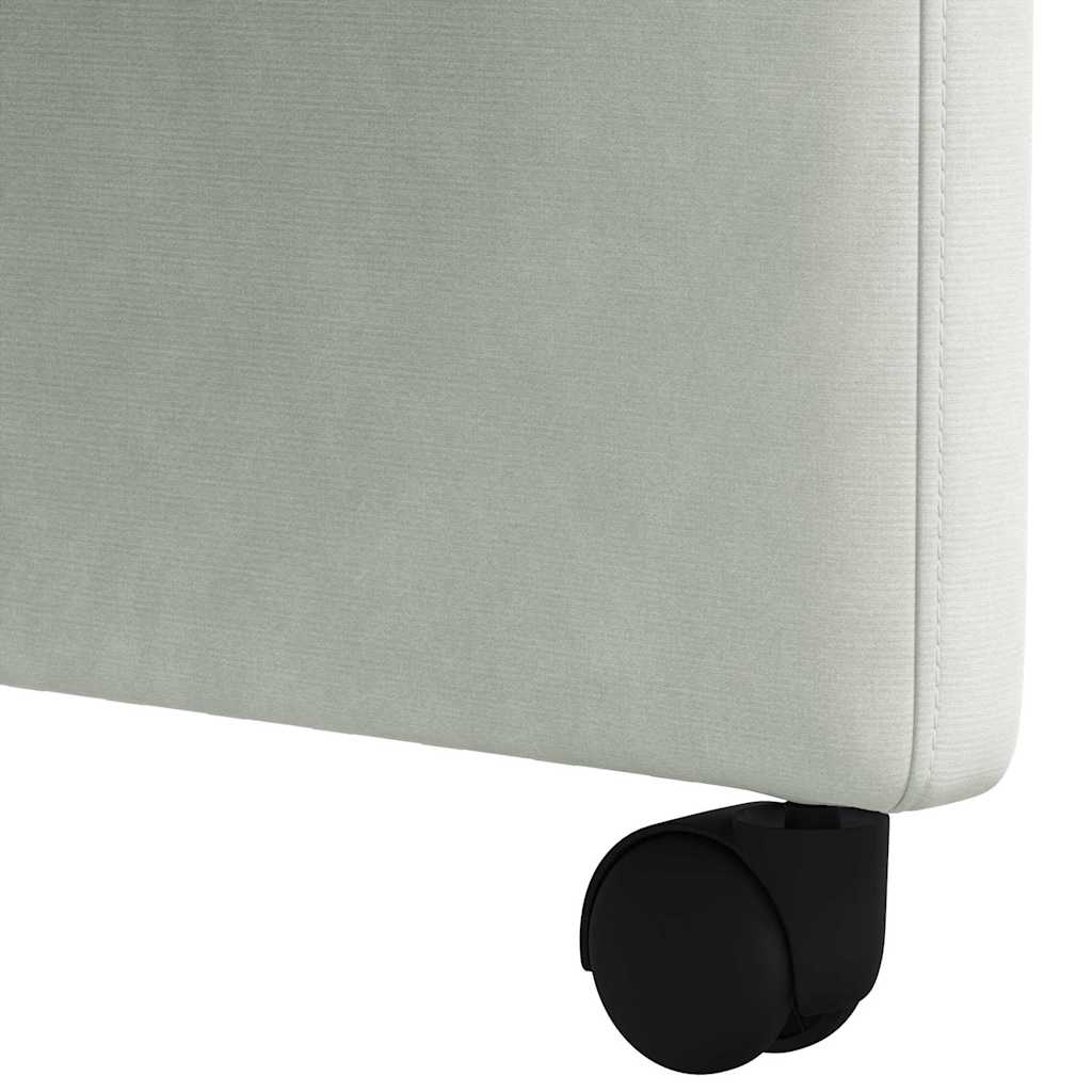 Blagovačke stolice s kotačima 2 pcs Svjetlosiva 58 x 65 x 98 cm
