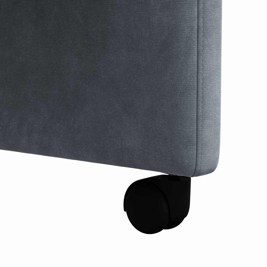 Blagovačke stolice s kotačima 2 pcs Tamno siva 58 x 65 x 98 cm