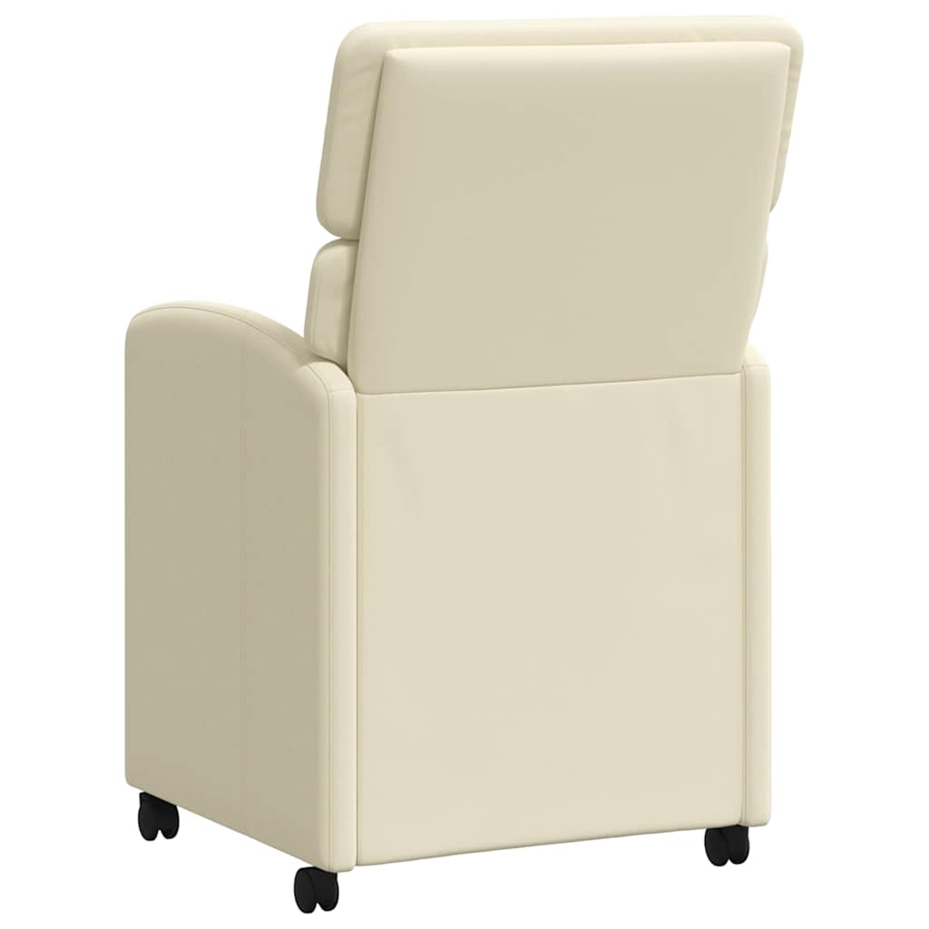 Blagovačke stolice s kotačima 2 pcs Krema 58 x 65 x 98 cm