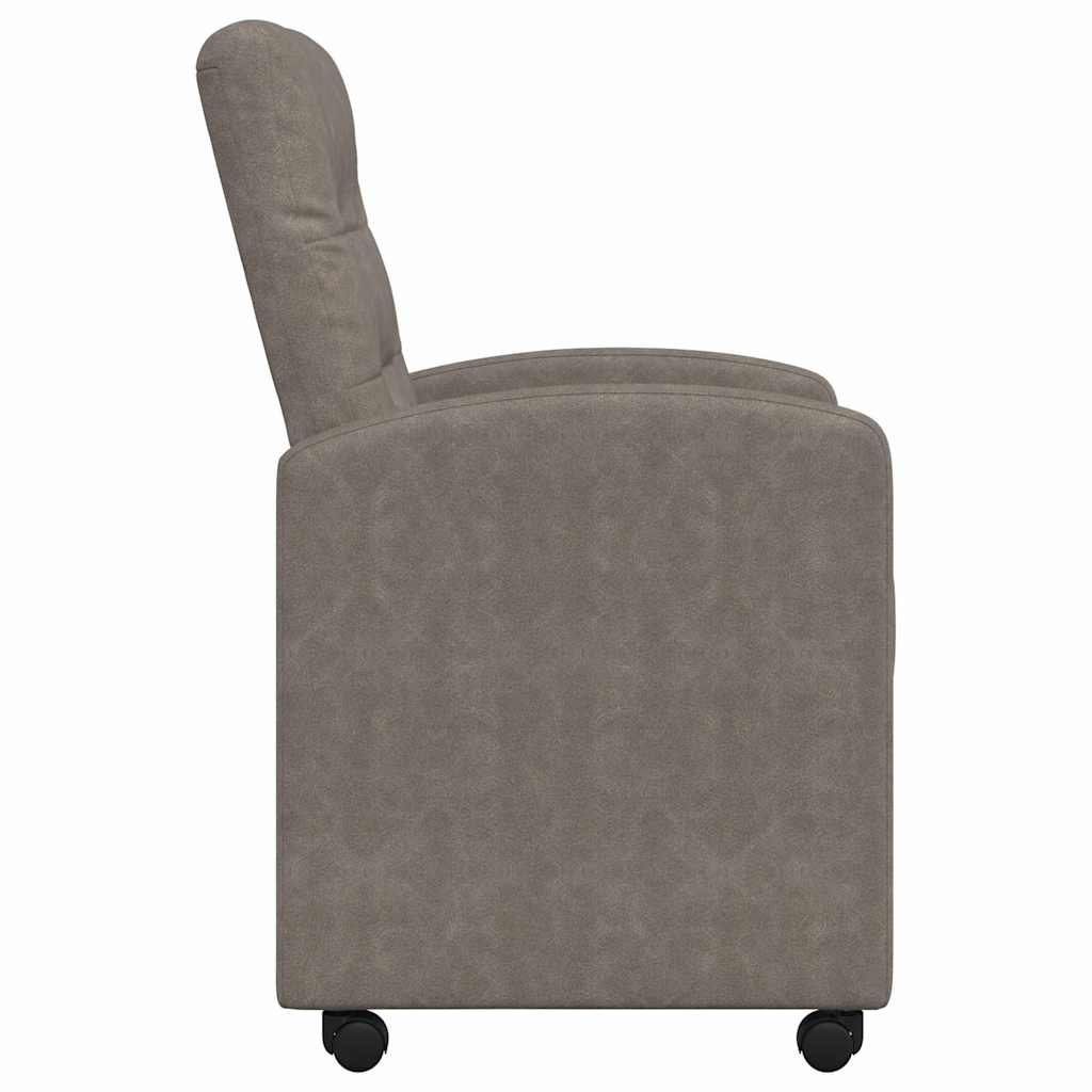 Blagovačke stolice s kotačima 2 pcs Siva 58 x 67 x 97 cm