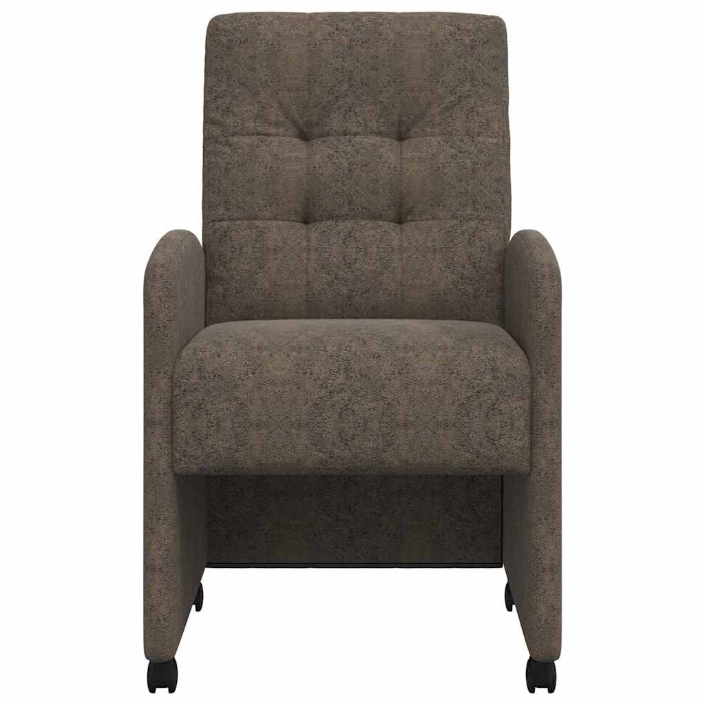 Blagovačke stolice s kotačima 2 pcs Tamno siva 58 x 67 x 97 cm