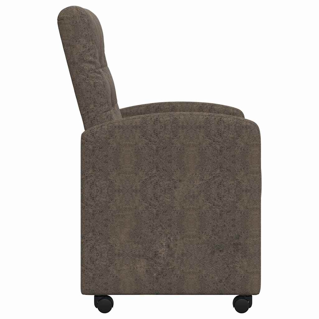 Blagovačke stolice s kotačima 2 pcs Tamno siva 58 x 67 x 97 cm