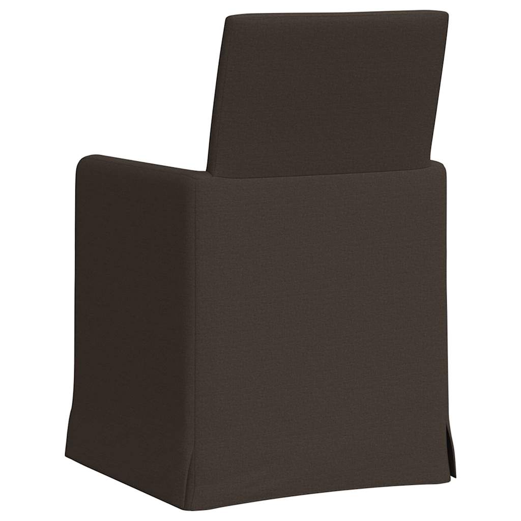 Trpezarijske stolice 2 pcs Tamno siva 57 x 67 x 95 cm