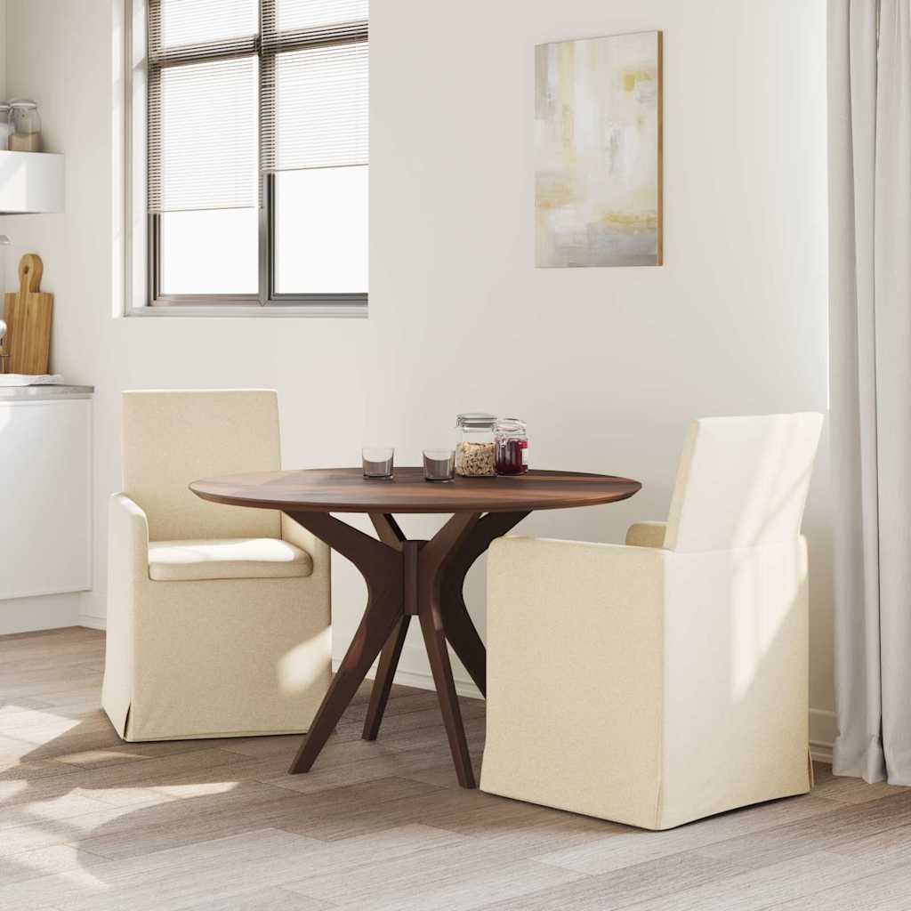 Trpezarijske stolice 2 pcs Krema 57 x 67 x 95 cm tkanina