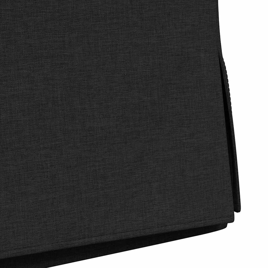 Trpezarijske stolice 2 pcs Crna 57 x 67 x 98 cm tkanina