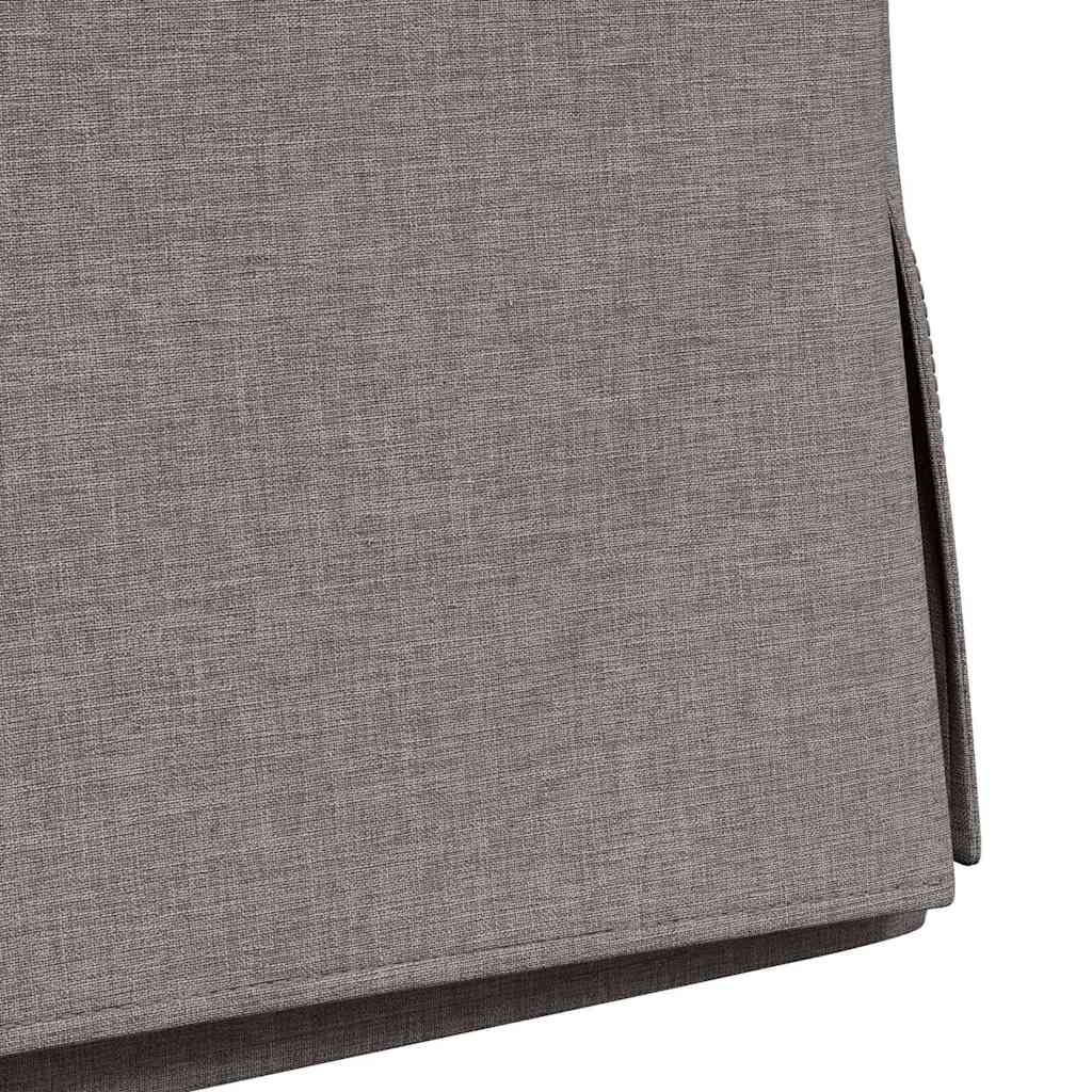 Trpezarijske stolice 2 pcs Sivo-smeđa 57 x 67 x 98 cm tkanina