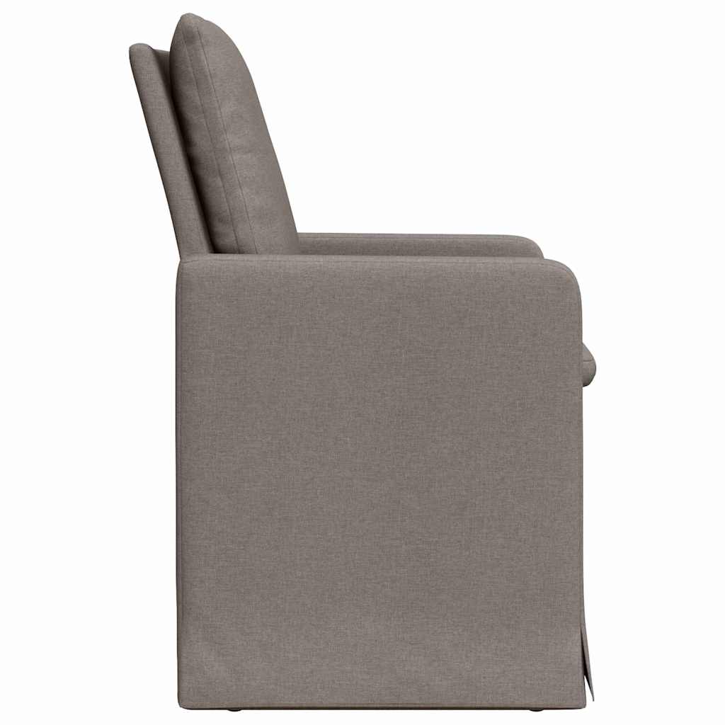 Trpezarijske stolice 2 pcs Sivo-smeđa 57 x 67 x 98 cm tkanina