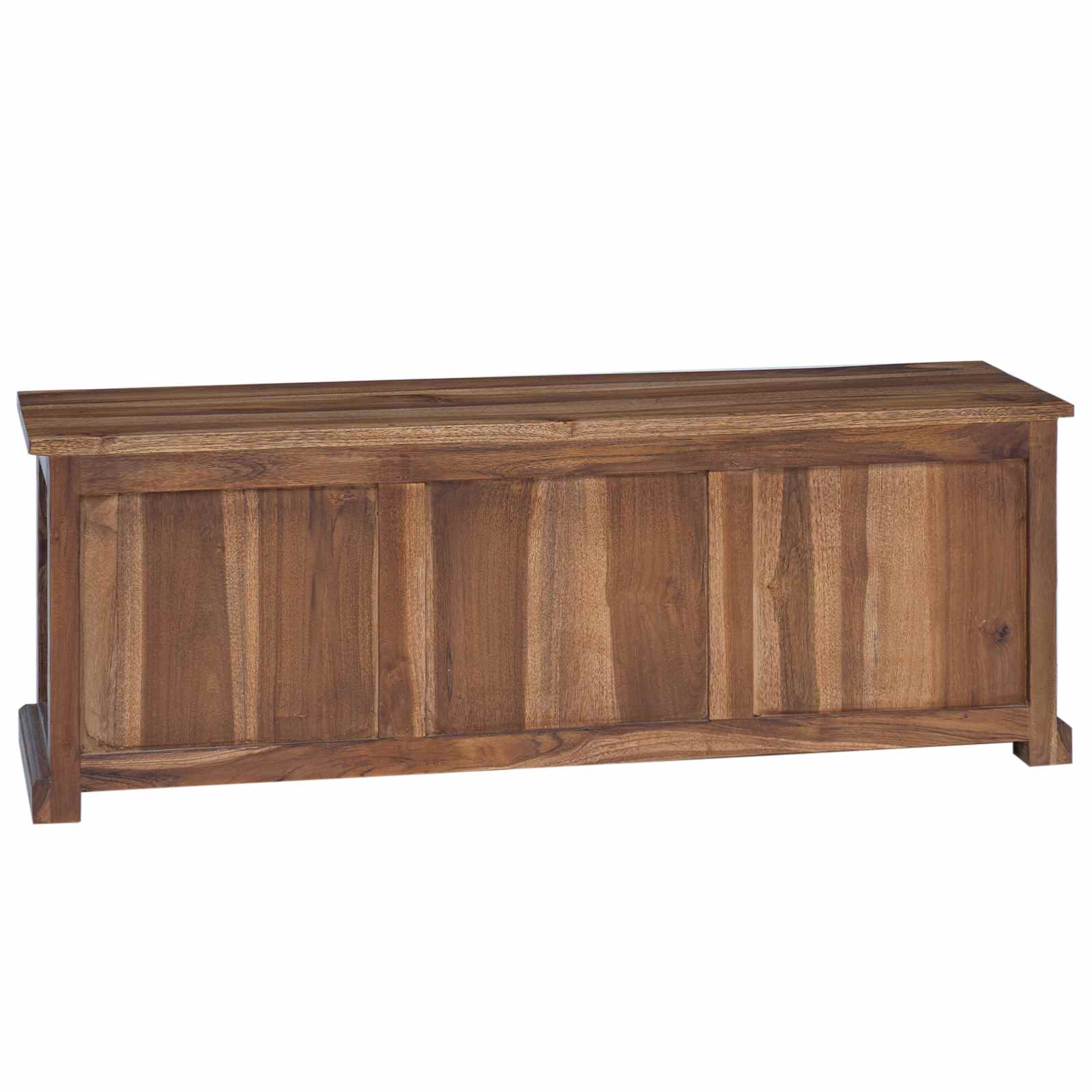 TV stalak s ladicama Prirodna 110 x 30 x 40 cm Čvrsto teak drvo