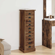 Komoda s ladicama Prirodna 35 x 30 x 110 cm Čvrsto teak drvo