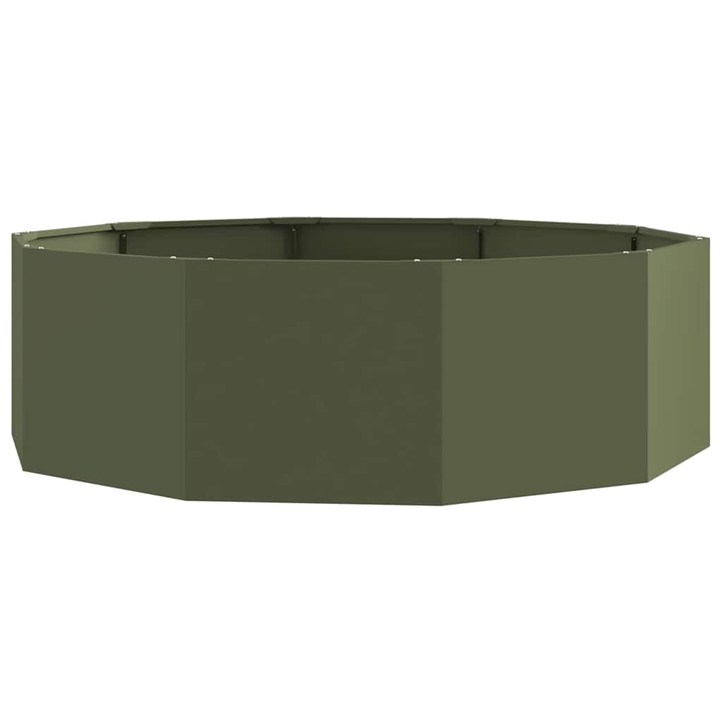 Sadilica Maslinasto zelena 120 x 120 x 35 cm Čelik