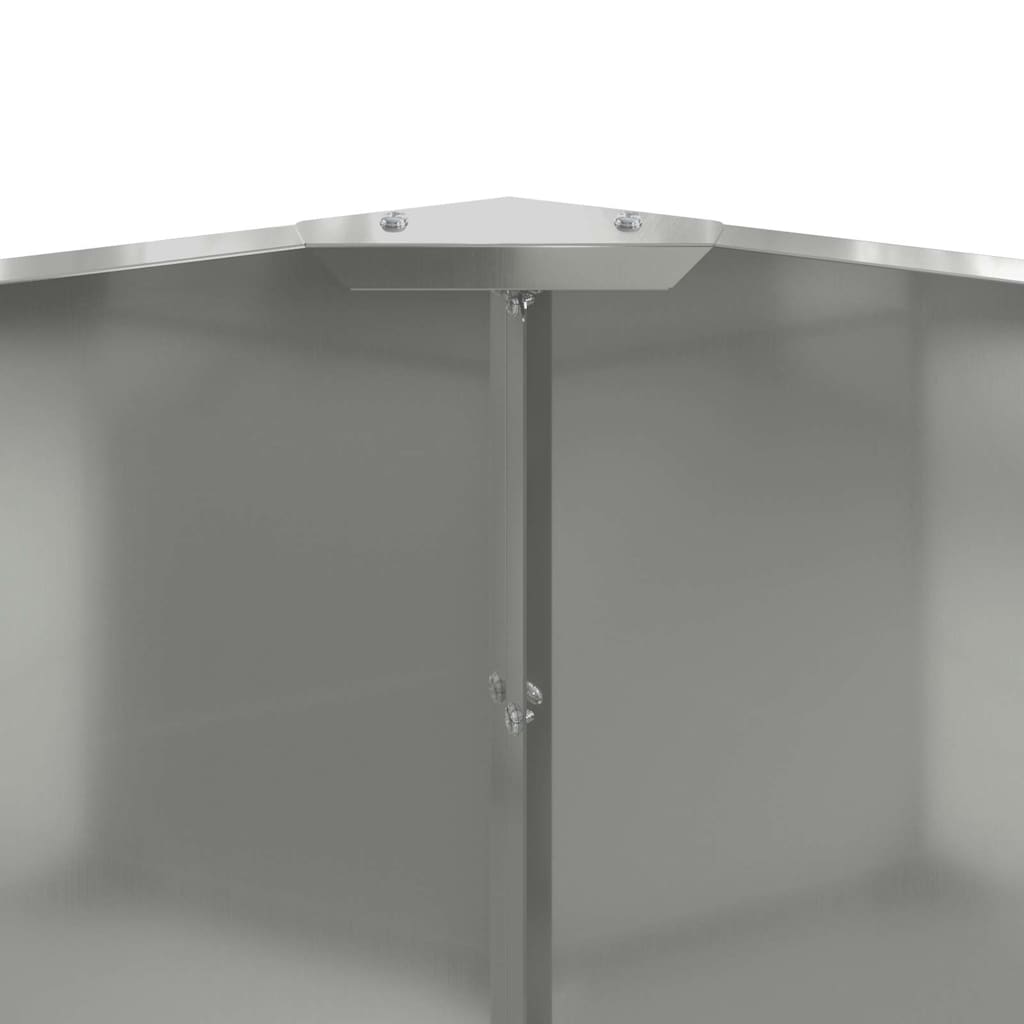 Sadilica Srebrno 90 x 90 x 50 cm Cinkani čelik