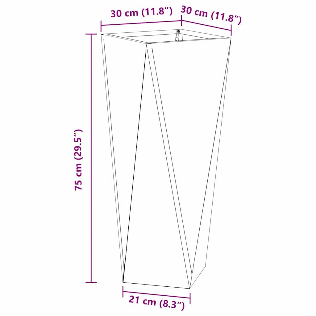 Sadilica 2 pcs Srebrno 30 x 30 x 75 cm Nehrđajući čelik
